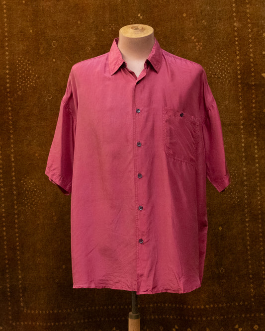 Retro Dusty Pink SILK Shirt