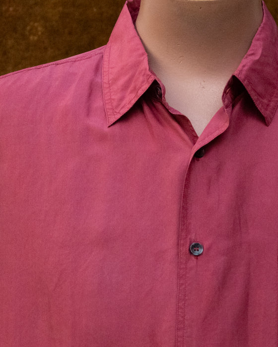 Retro Dusty Pink SILK Shirt