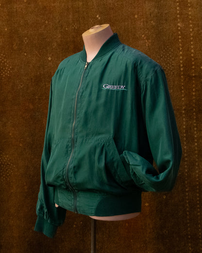 90s GREEDY Silk Bomber Jacket