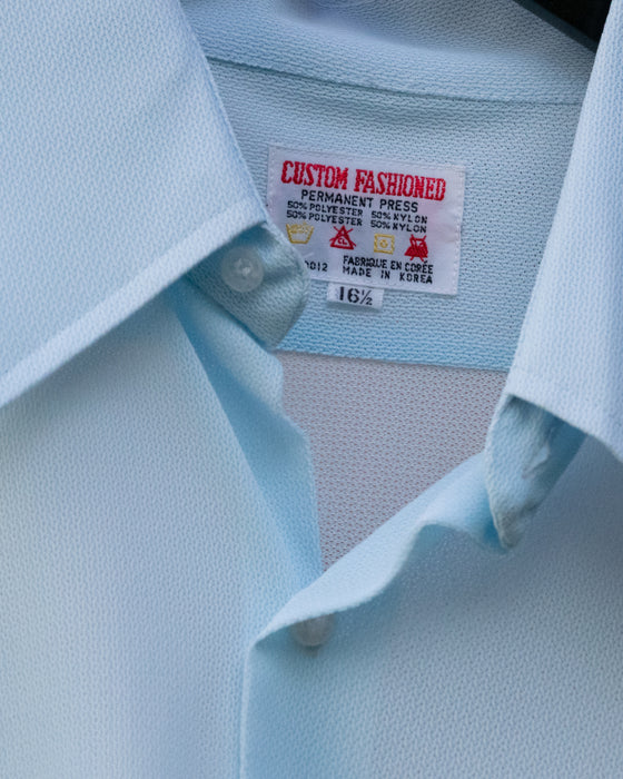 70s Semi Sheer Pale Blue Shirt