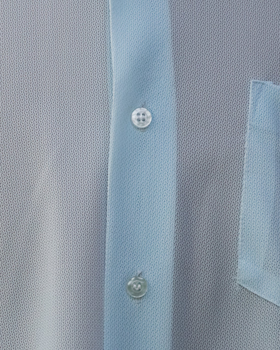 70s Semi Sheer Pale Blue Shirt
