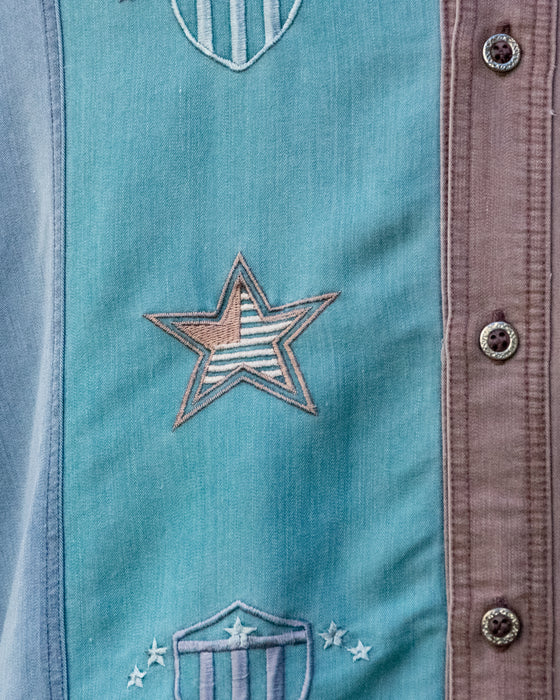 Retro Colour Block Shirt