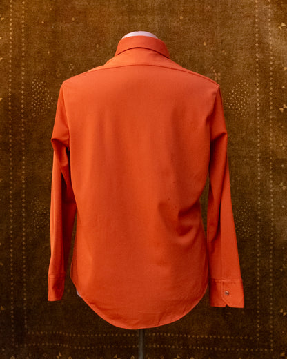 70s Orange Collared Shirt