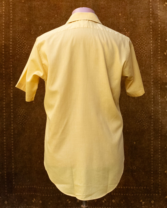 70s Yellow Collared Shirt