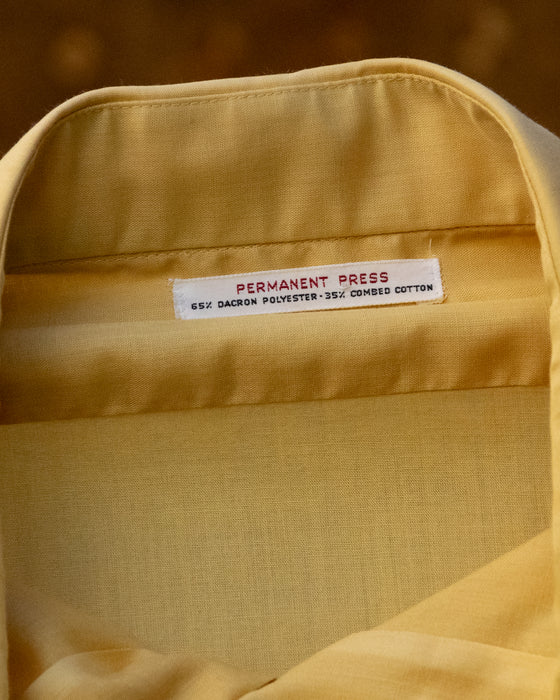 70s Yellow Collared Shirt