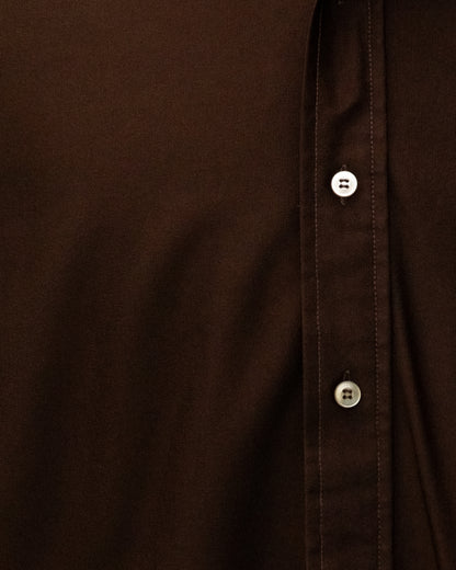 70s Brown Long Sleeve Shirt