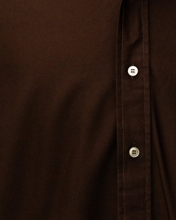 70s Brown Long Sleeve Shirt