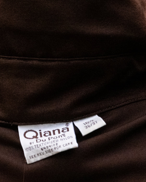 70s Brown Long Sleeve Shirt