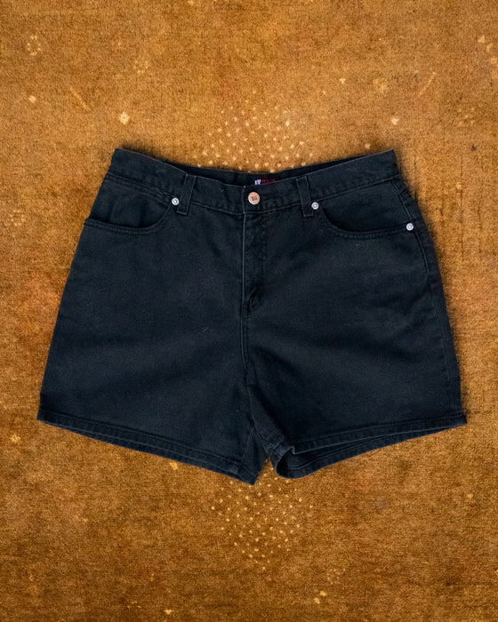 90s NY Jeans Black Denim Shorts