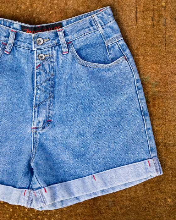 Retro No Excuses Denim Shorts