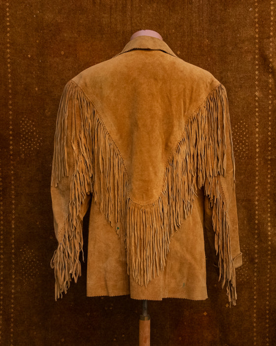 Tan Suede Fringe Jacket