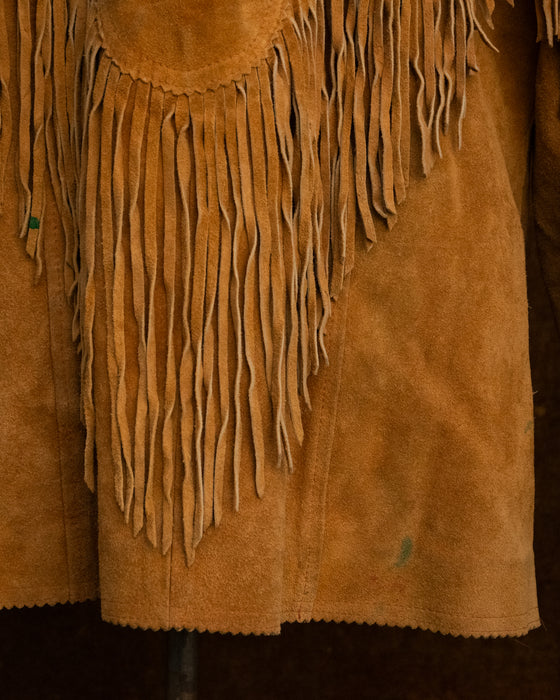 Tan Suede Fringe Jacket