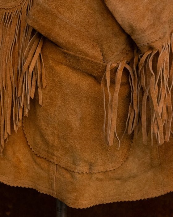 Tan Suede Fringe Jacket