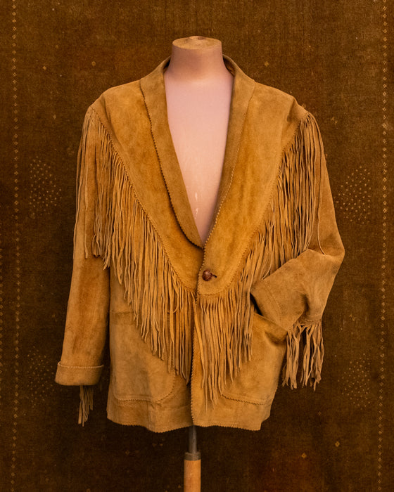Tan Suede Fringe Jacket