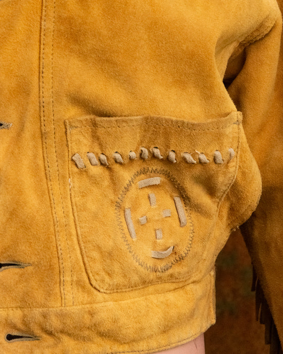 Vintage Diesel Suede Fringe Jacket