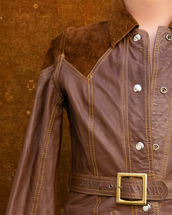 Vintage Reversible Suede Leather Jacket