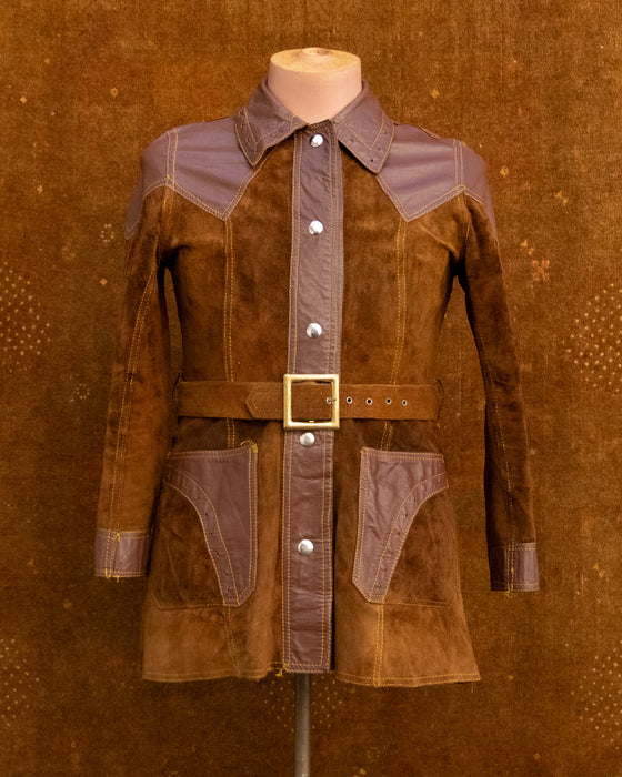 Vintage Reversible Suede Leather Jacket