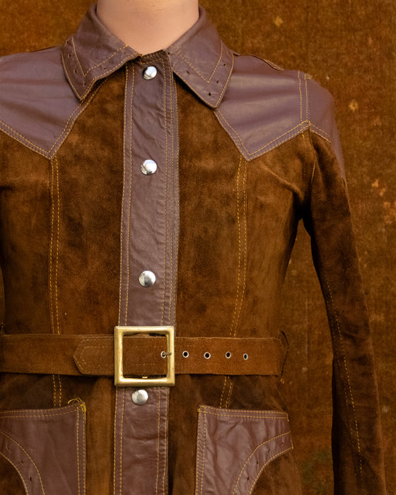 Vintage Reversible Suede Leather Jacket