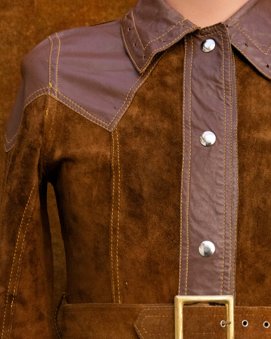 Vintage Reversible Suede Leather Jacket