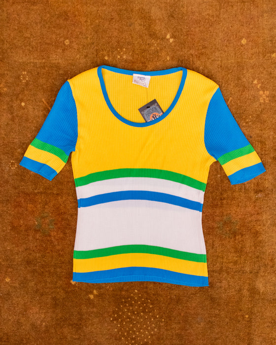 70s David Keys Colourblock Knit Tee