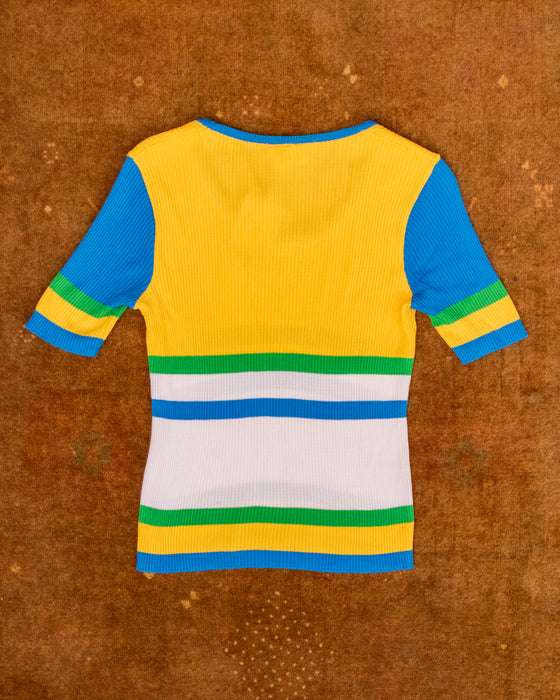 70s David Keys Colourblock Knit Tee