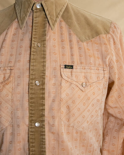 70s Dusty Pink Millers Western Shirt
