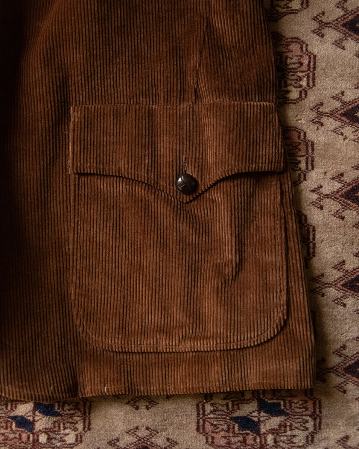 70s Woodhill Brown Cord Western Jacket