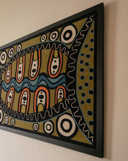 RARE Large Handwoven Indigenous Artwork