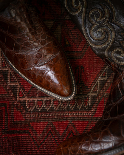 Vintage Dan Post Gator Cowboy Boots (M)9.5