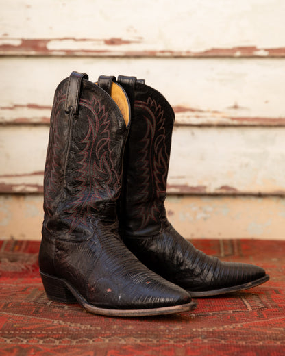 Vintage Tony Lama Teju Lizard Cowboy Boots (M)10D
