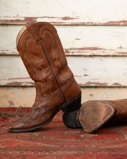 Chestnut Brown Cowboy Boots (M)10D