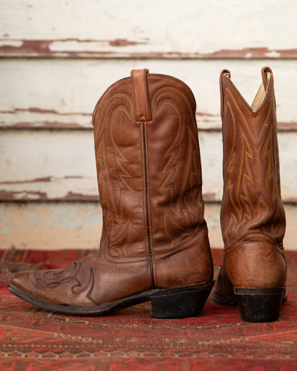 Chestnut Brown Cowboy Boots (M)10D