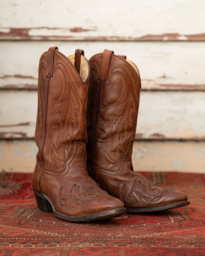 Chestnut Brown Cowboy Boots (M)10D