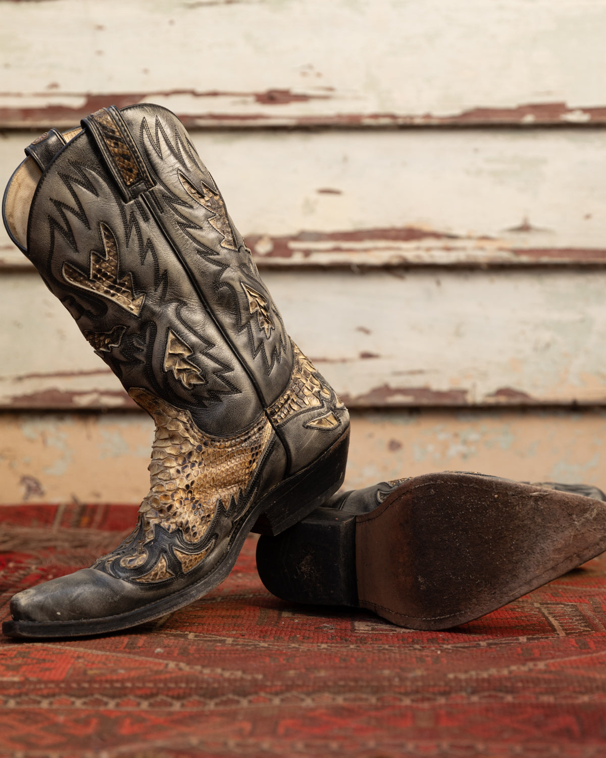 Sancho Abarca Python Cowboy Boots (M)10