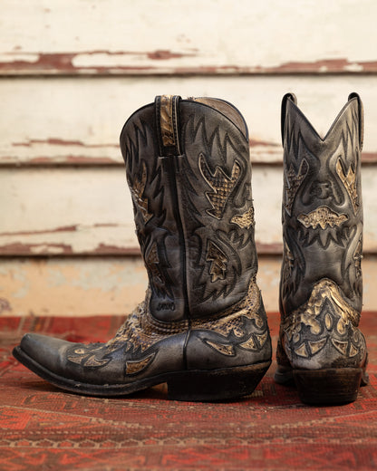 Sancho Abarca Python Cowboy Boots (M)10