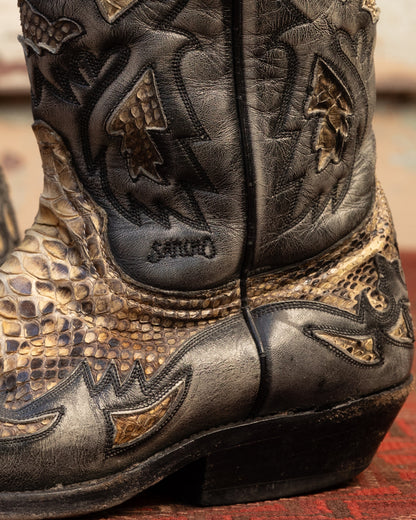 Sancho Abarca Python Cowboy Boots (M)10