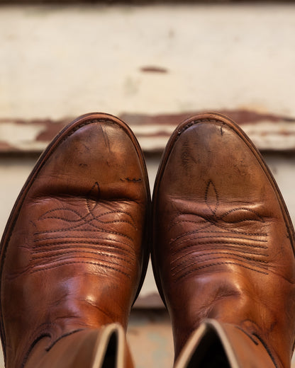 Dingo Tan Leather Cowboy Boots (W)9
