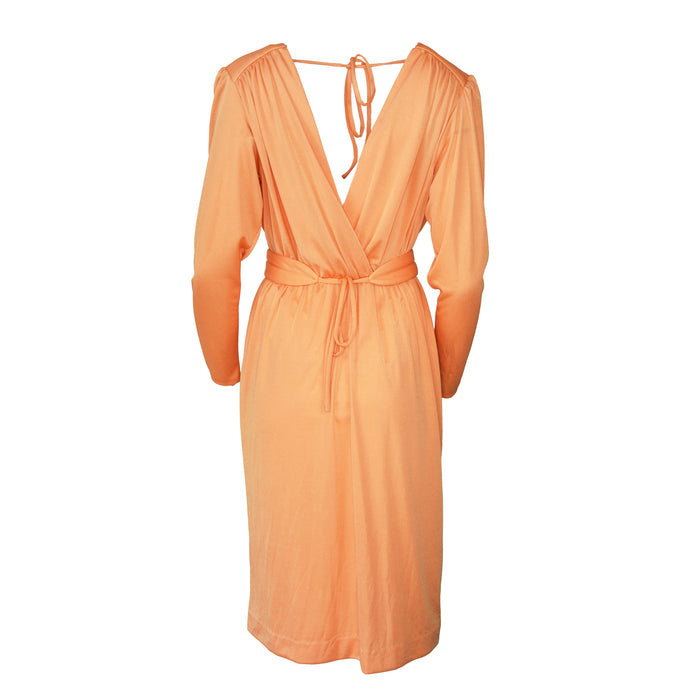 Vintage 70's Orange Crossover Dress