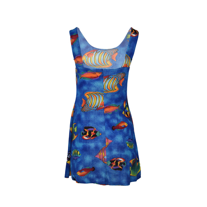 Vintage Stretch Fishy Mini Dress