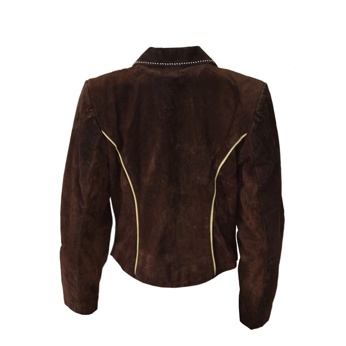 Tony Lama Embellished Western Suede Jacket
