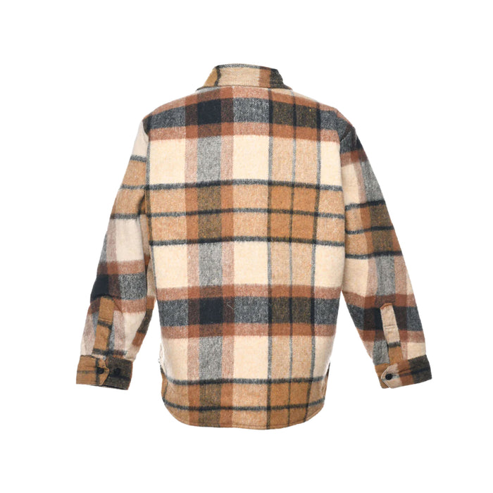 Vintage Faux Fur Lined Check Jacket
