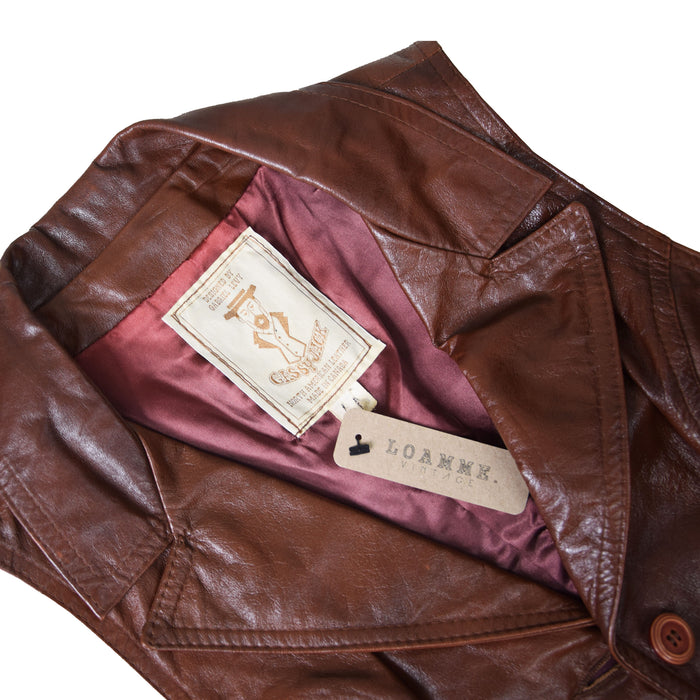 Vintage Leather Waistcoat