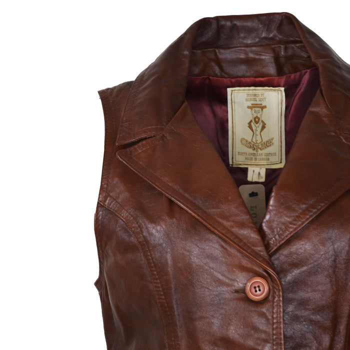 Vintage Leather Waistcoat