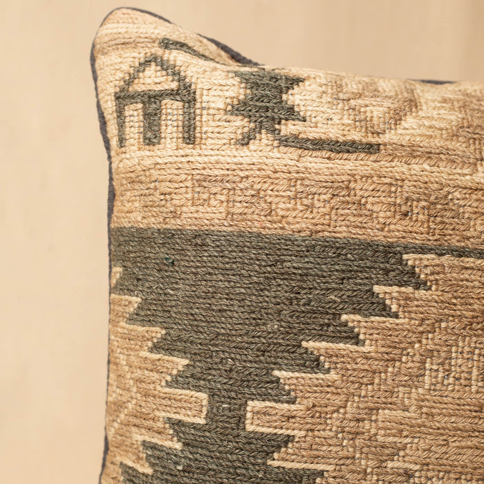 Handwoven Afghan Kilim Cushion