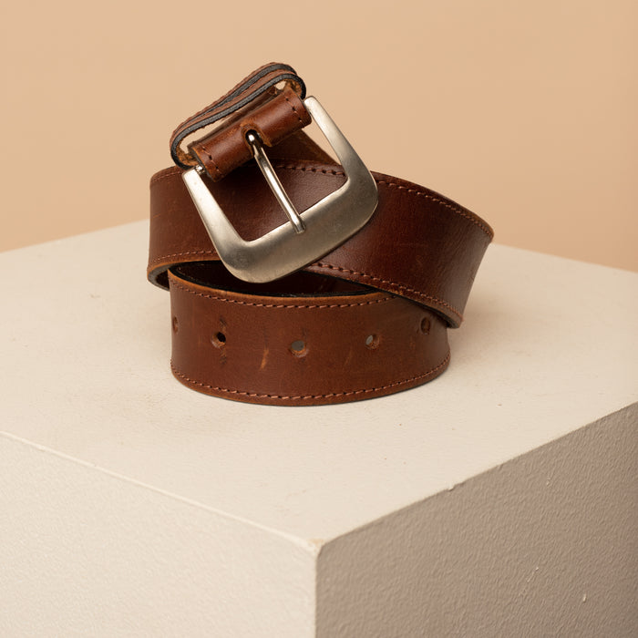Vintage Classic Tan Leather Belt