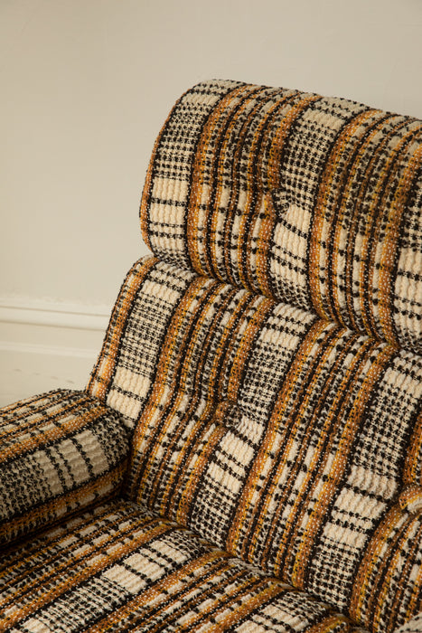 70s Retro Check Armchair