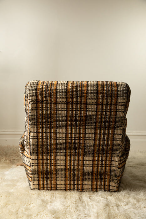 70s Retro Check Armchair