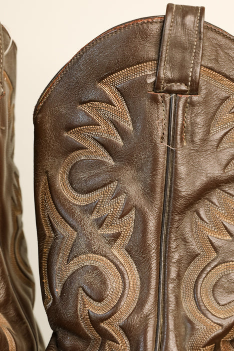 Vintage Snakeskin Cowboy Boots 11M