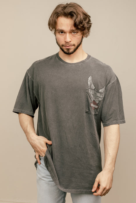 HARLEY DAVIDSON Twin Cities Wash Black Tee