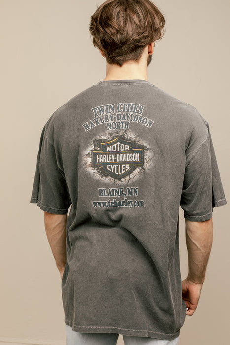 HARLEY DAVIDSON Twin Cities Wash Black Tee
